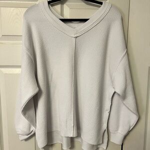 aerie white sweater size S